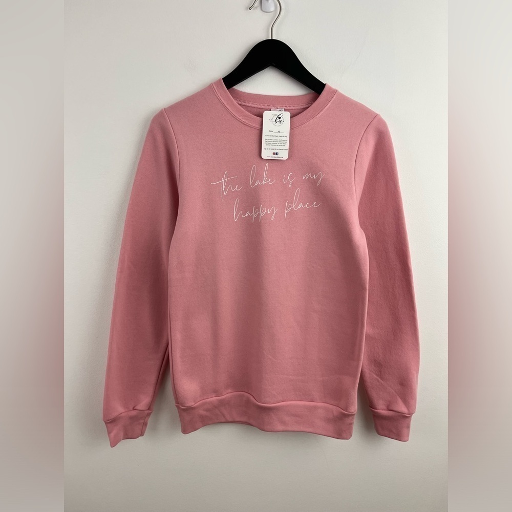 * NEW * BLONDE AMBITION “The Lake is my Happy Place” sweatshirt * Size XS * - Picture 3 of 4